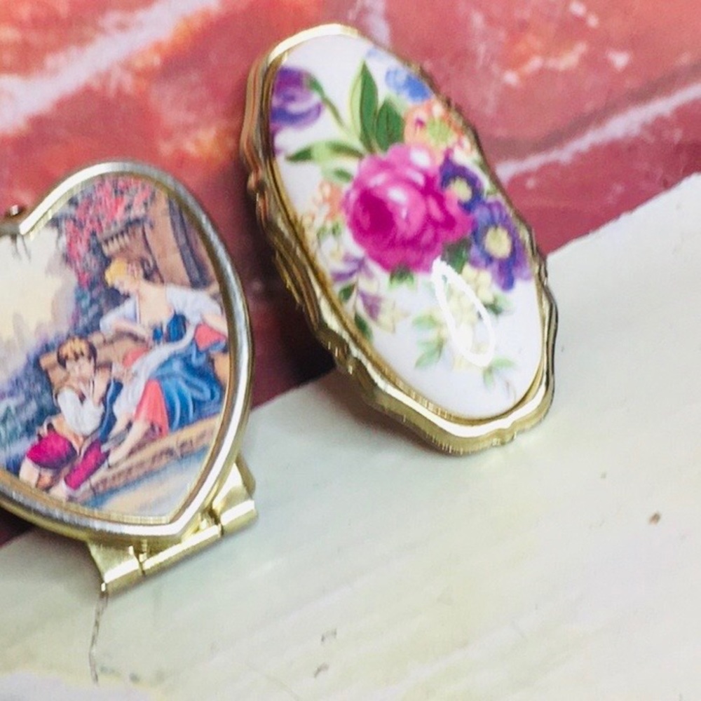 Vintage MCM Made in Japan Porcelain Lipstick Holders - Picture 2 of 8